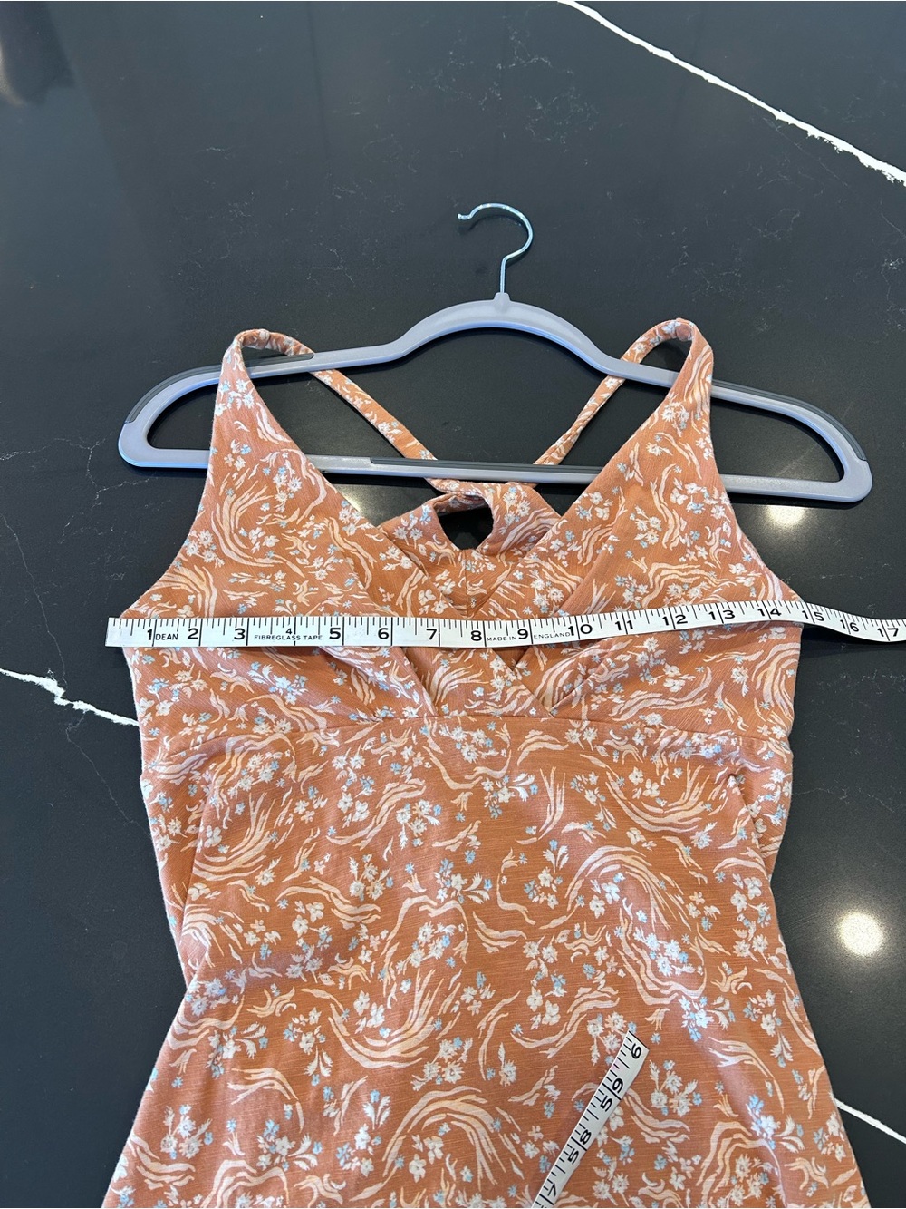 Patagonia Amber Dawn Dress Knee-Length Casual Organic Cotton Toasted Peach Small - Picture 4 of 9
